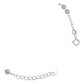 Pulsera Ajustable Mist Cruz Virgen Bola Diamantada Plata 925