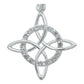 Minidije Nudo Bruja Celta Artesanal Zirconia Mujer Plata 925 Blanco