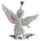 Dije Grande San Miguel Arcangel Zirconias Plata Solida 925