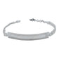 Pulsera Esclava Ajustable Placa Rolo Unisex Plata 925 5 Mm Color Plateado Diámetro 6 Cm Largo 21.5 Cm