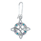 Aretes Gancho Nudo De Bruja Mood 2 Zirconias Plata Ley S925