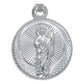 Medalla Doble Vista San Judas Virgencita Plata 925 1.7 Cm Plateado