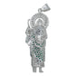 Dije Grande San Judas Zirconias Piedras Plata 925 7.5 Cm