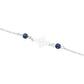Joyaris Pulsera Nudo Bruja Figaro Plata 925 Mujer Ajustable Azul 18 Cm