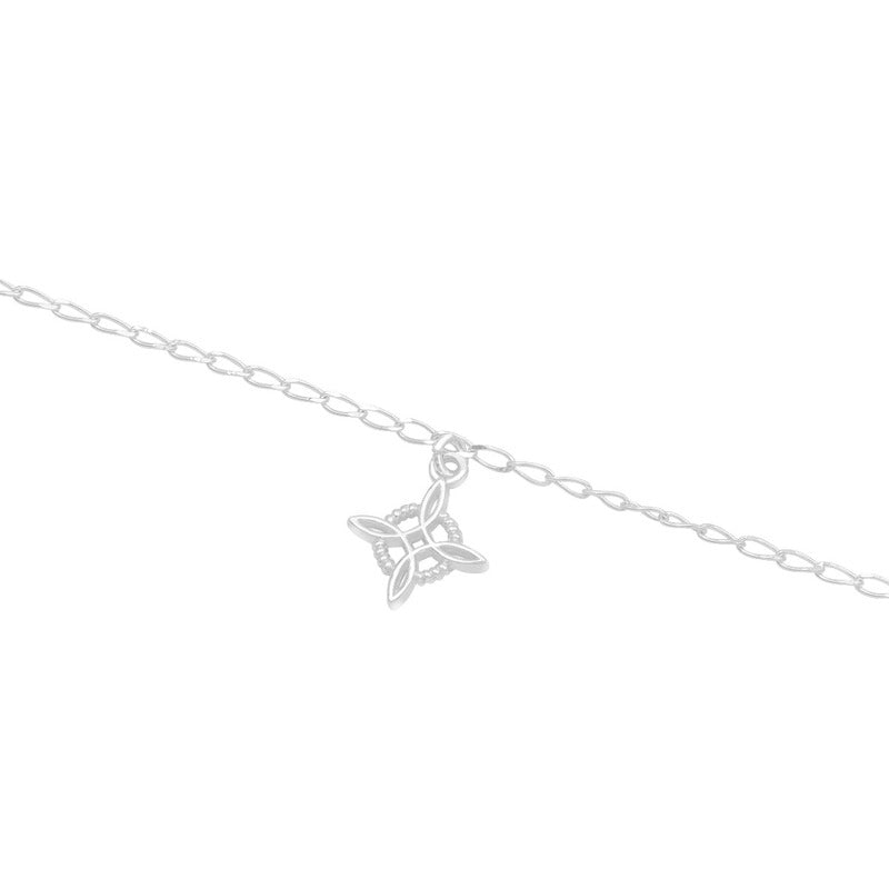 Pulsera Nudo De Bruja Una Bola Facetada Ojo Turco Plata 925 Rojo 18 Cm