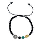 Pulsera Ajustable San Judas Medalla Bolitas Unisex Plata 925