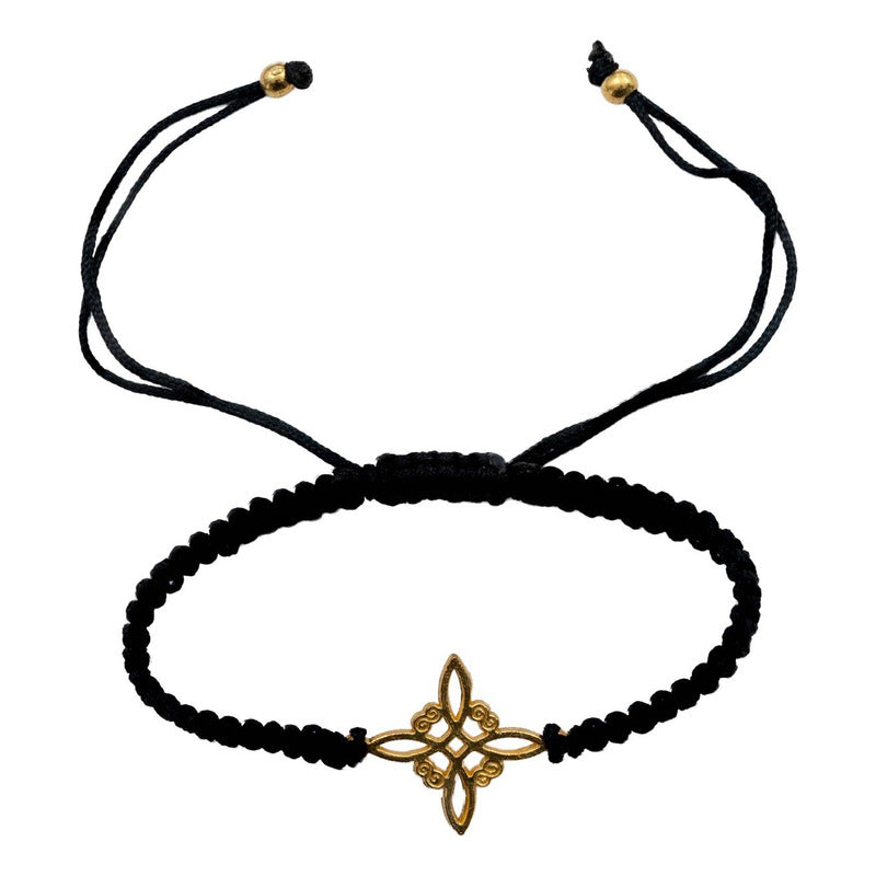 Pack 3 Piezas Pulseras Nudo De Bruja Artesanal Tejido Hilo