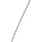 Cadena Delgada Torsal Mujer Plata Italy Ley 925 45cm X 1mm Plateado