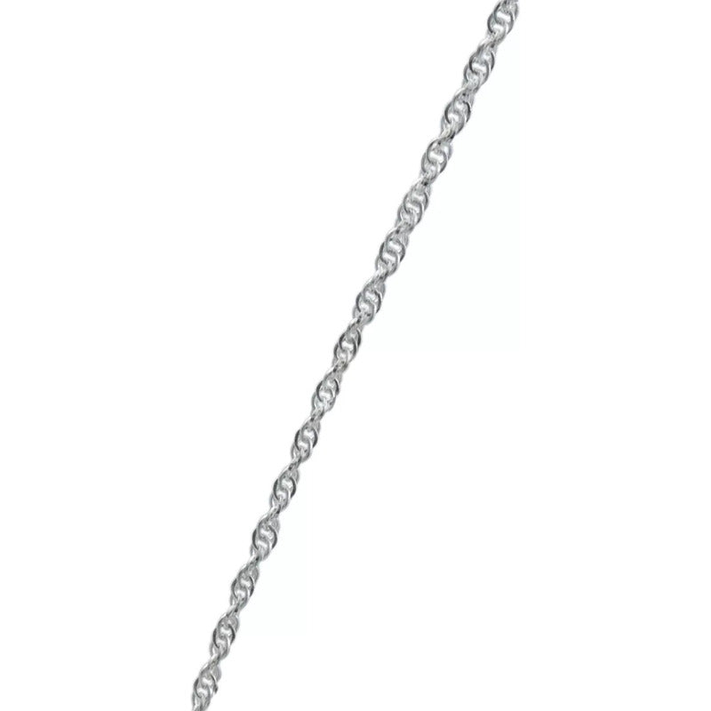 Cadena Delgada Torsal Mujer Plata Italy Ley 925 45cm X 1mm Plateado