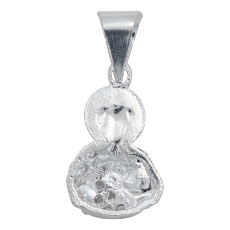 Dije Chico San Judas Torso Medio Cuerpo Zirconias Plata 925