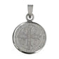 Dije Medalla San Benito Grande Plata Pura Ley .999 Plateado