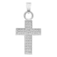 Dije Cruz Zirconias Bautizo Mujer Regalo Plata 925 2.4 Cm