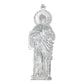 Dije Grande San Judas Liso Artesanal  Plata Ley 925  8.5 Cm