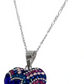 Collar Aretes Corazón Artesanal Chico Piedras Plata Ley 925