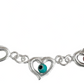 Pulsera Ajustable Corazón Ojo Turco Amor Dama Plata Ley 925