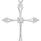 Joyaris Dije Cruz Italiana Plata 925 Unisex Zirconias 31mm Plateado