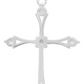 Joyaris Dije Cruz Italiana Plata 925 Unisex Zirconias 31mm Plateado