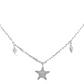 Collar Corazon Estrella Luna Mujer Amor Regalo Plata 925