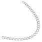Cadena Cubana Barbada Hombre Regalo Plata 925 5 Mm 55 Cm Plateado