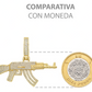 Joyaris Dije Cuerno De Chivo  Hombre Zirconias 40x51mm Dorado