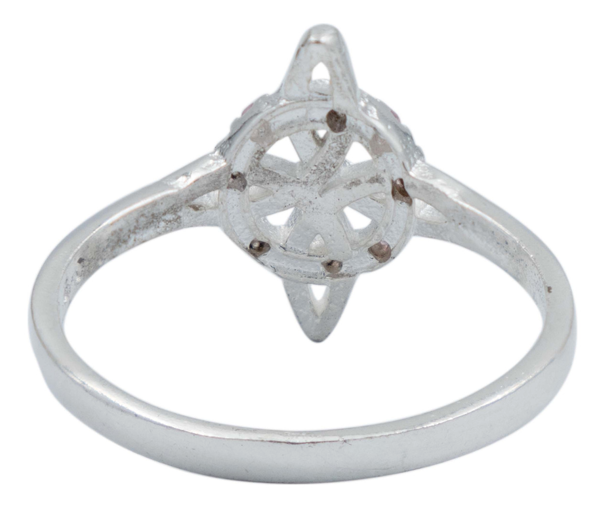Anillo Chico Nudo De Bruja Zirconias Mujer Regalo Plata 925