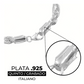 Pulsera Esclava Torzal Fígaro Plata Solida 925 Hombre 6 Mm 22 Cm Plateado
