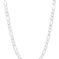 Joyaris Cadena Figaro 3x1 Plata 925 Hombre 55cm 8mm Plateado