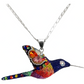 Collar Aretes Colibrí Artesanal Zirconias Plata Ley 925