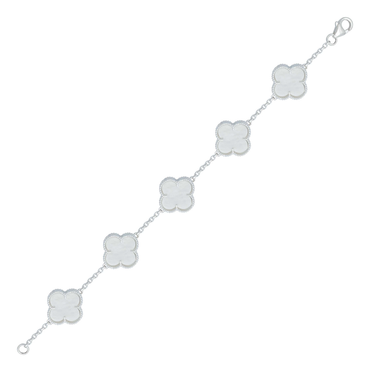 Pulsera Trebol Esmaltado Regalo Hombre Mujer Plata 925