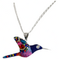 Collar Aretes Colibrí Artesanal Zirconias Plata Ley 925