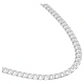 Joyaris Cadena Barbada Cubana Plata 925 Hombre 50cm 6mm Plateado