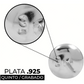 Juego Dije Aretes Plata 925 Con Cristales Zirconias 1.5 Cm Violeta