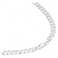 Joyaris Cadena Barbada Cubana Plata 925 Hombre 50cm 6mm Plateado