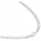 Cadena Cubana Barbada Hombre Regalo Plata 925 5 Mm 55 Cm Plateado