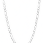 Cadena Figaro 3x1 Gruesa Hombre Regalo Plata 925 9 Mm 70 Cm Plateado