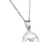 Collar San Miguel Arcangel Diamantado Mediano Plata Ley 925