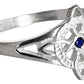 Anillo Nudo De Bruja Con Zirconia De Color Plata Solida 925