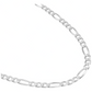 Joyaris Cadena Figaro 3x1 Plata 925 Hombre 45cm 4mm Plateado