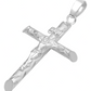 Joyaris Dije Cruz Tubular Cristo Plata 925 Unisex 30mm Plateado
