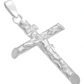 Joyaris Dije Cruz Tubular Cristo Plata 925 Unisex 30mm Plateado