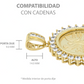 Joyaris Dije Centenario 50 Pesos  Hombre Zirconias 53mm Dorado