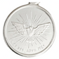 Dije Medalla Espiritu Santo Chica Plata Pura Ley 999