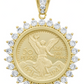 Joyaris Dije Centenario 50 Pesos  Hombre Zirconias 53mm Dorado