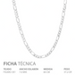 Cadena Figaro 3x1 Gruesa Hombre Regalo Plata 925 7 Mm 60 Cm Plateado