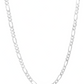 Cadena Figaro 3x1 Gruesa Hombre Regalo Plata 925 7 Mm 60 Cm Plateado