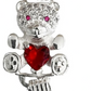 Pulsera Esclava Osito Zirconias Dama Mujer Regalo Plata 925