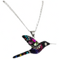 Collar Aretes Colibrí Artesanal Zirconias Plata Ley 925