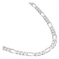 Joyaris Cadena Figaro 3x1 Plata 925 Hombre 45cm 6mm Plateado