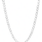 Cadena Cubana Barbada Gruesa Hombre Plata 925 8 Mm 60 Cm Plateado