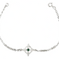 Pulsera Ajustable Nudo De Bruja Chico Zirconia Plata 925